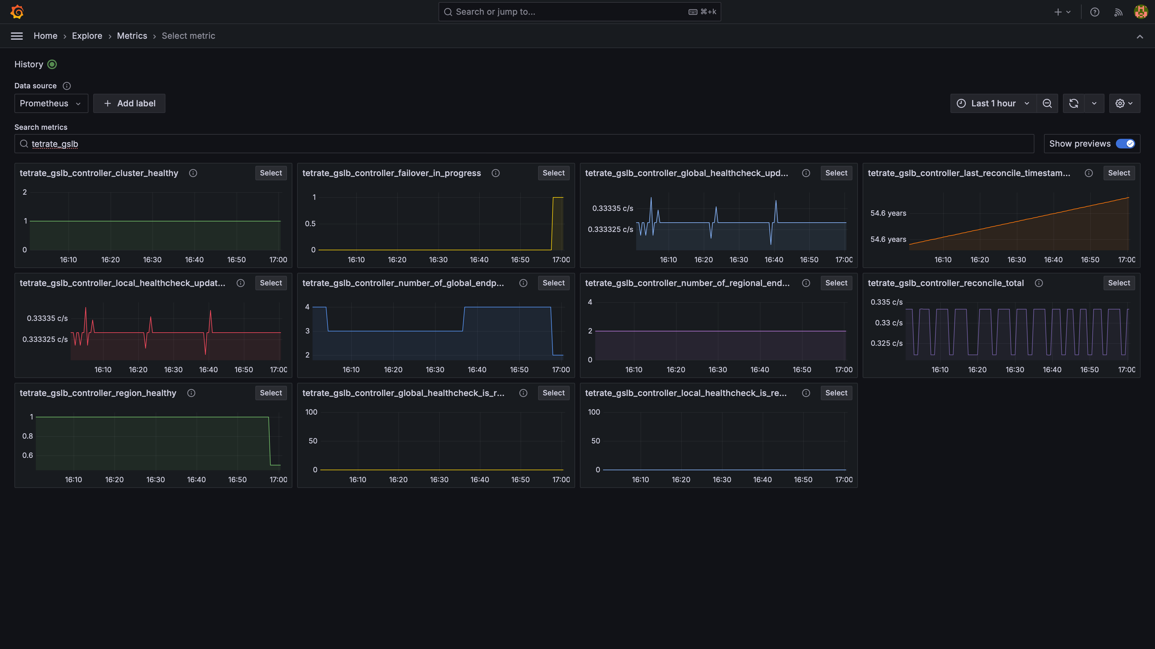Tetrate GSLB Metrics